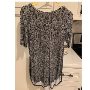 Black Patterned Tunic